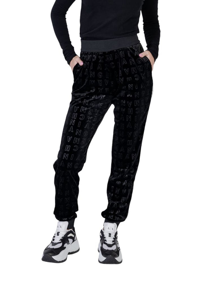 Armani Exchange Black Polyester Jeans & Pant