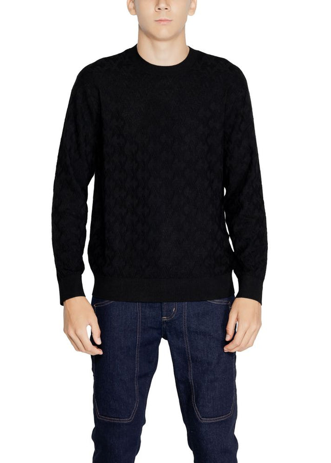 Armani Exchange Black Viscose T-Shirt