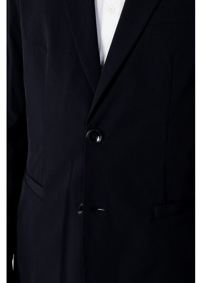 Armani Exchange Blue Cotton Blazer