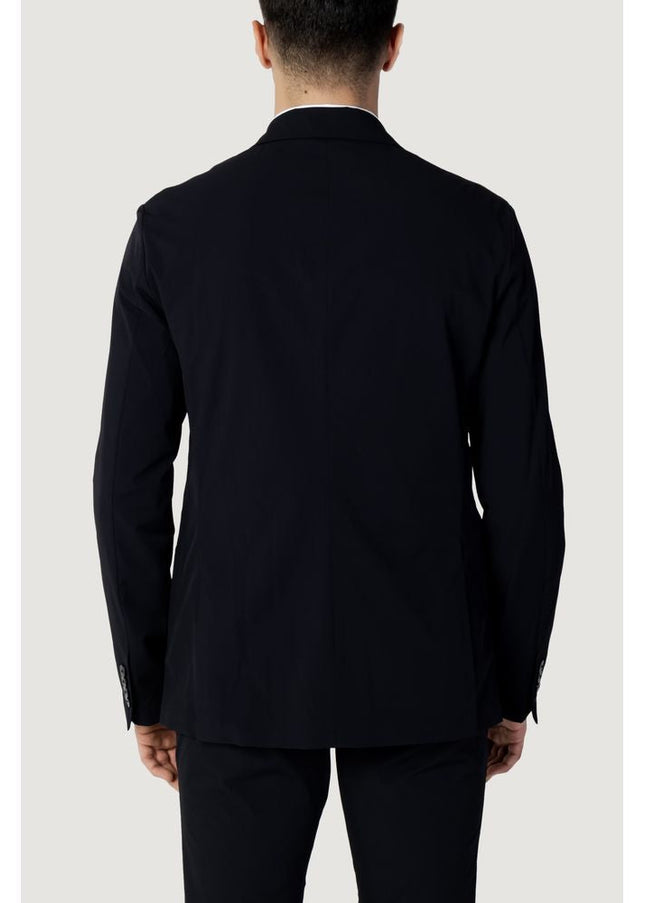 Armani Exchange Blue Cotton Blazer