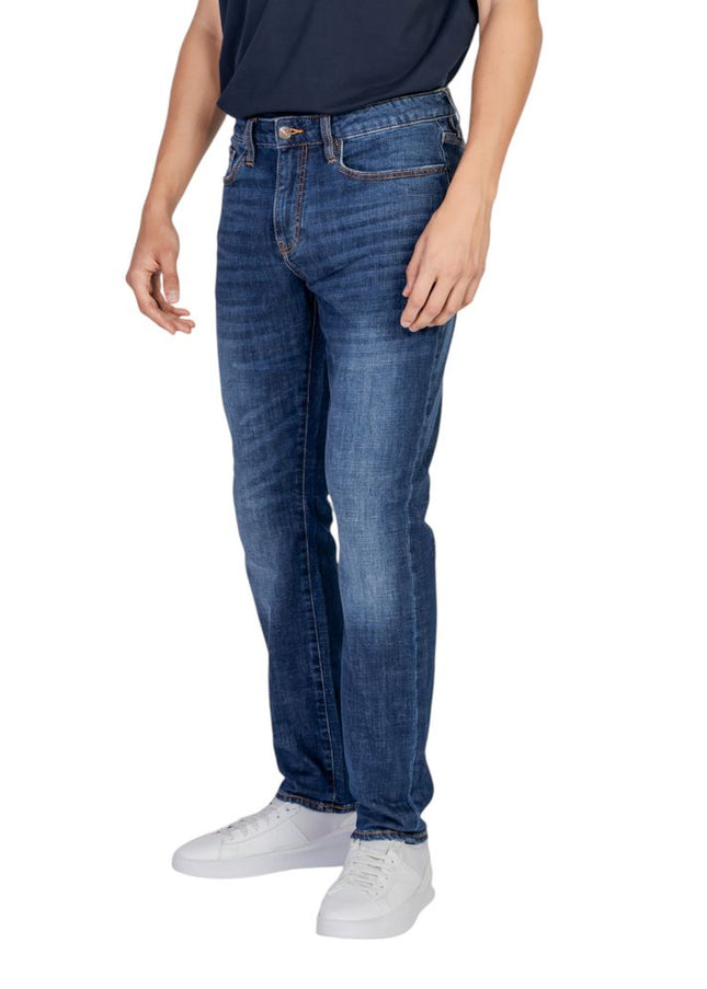 Armani Exchange Blue Cotton Jeans & Pant