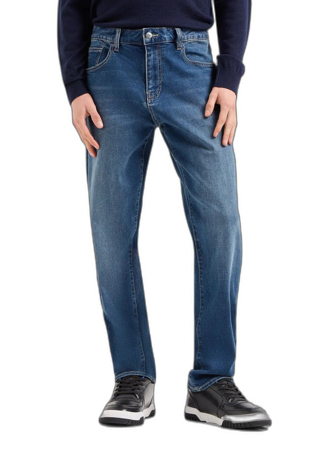 Armani Exchange Blue Cotton Jeans & Pant