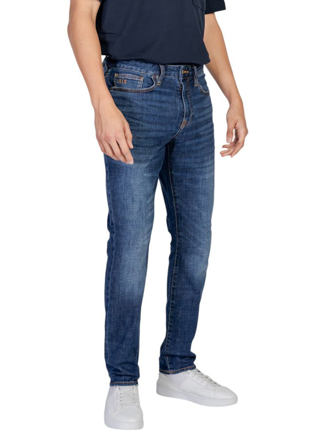 Armani Exchange Blue Cotton Jeans & Pant