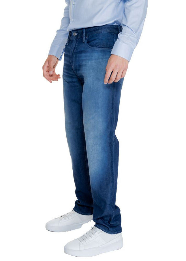 Armani Exchange Blue Cotton Jeans & Pant