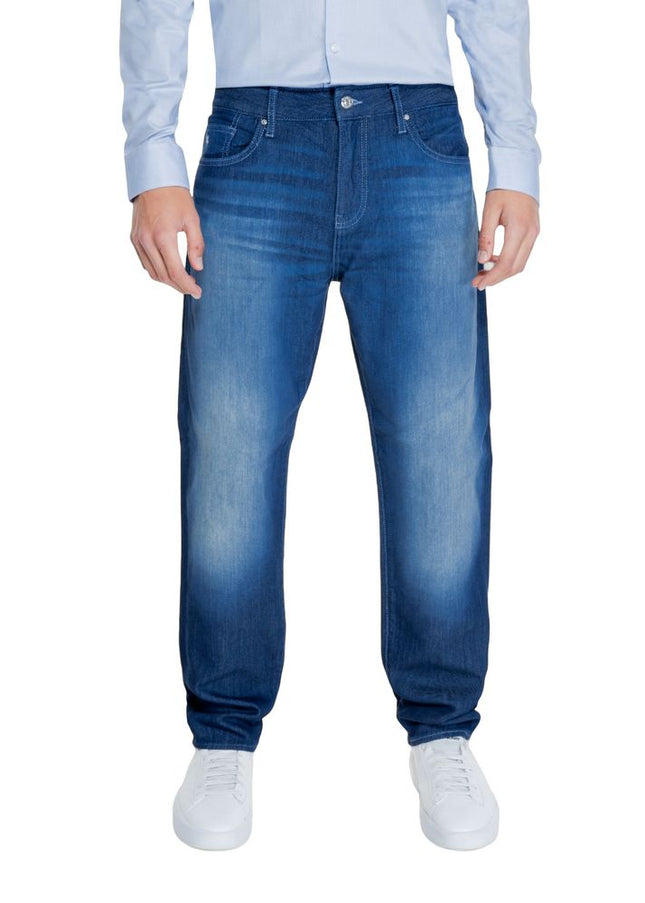 Armani Exchange Blue Cotton Jeans & Pant