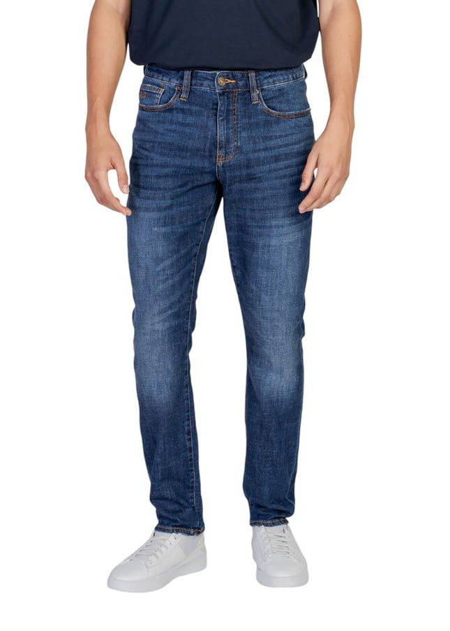 Armani Exchange Blue Cotton Jeans & Pant