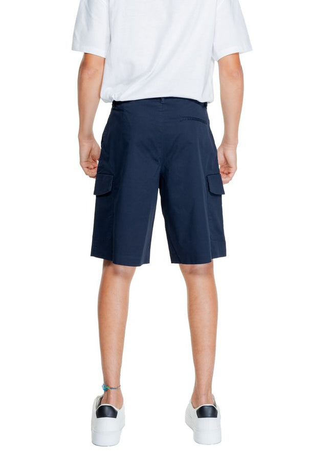 Armani Exchange Blue Cotton Short