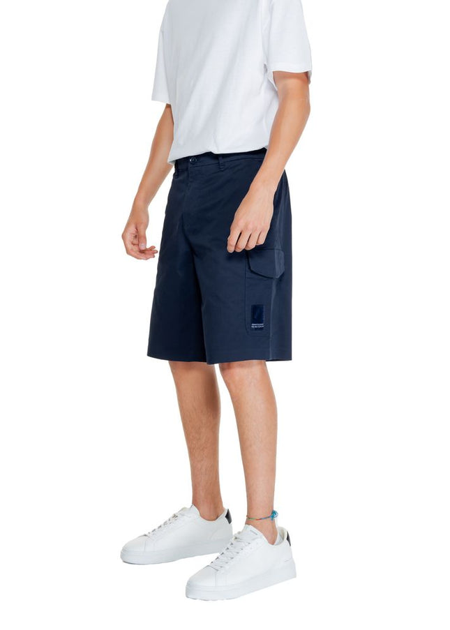 Armani Exchange Blue Cotton Short