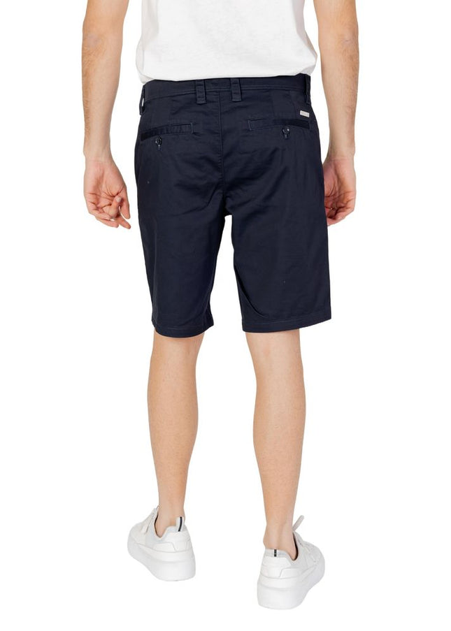 Armani Exchange Blue Cotton Short