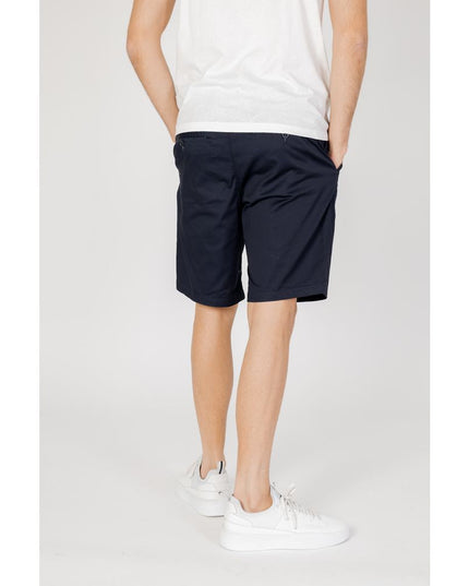 Armani Exchange Blue Cotton Short