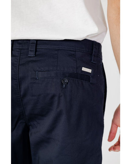 Armani Exchange Blue Cotton Short