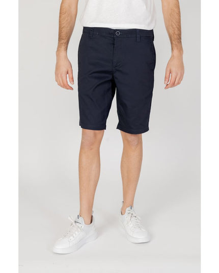 Armani Exchange Blue Cotton Short