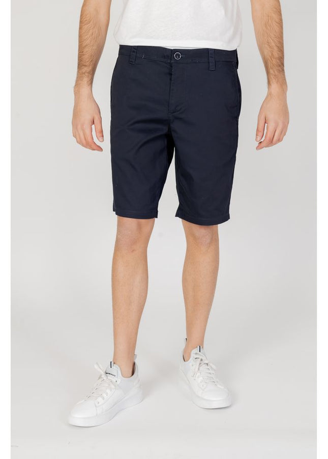 Armani Exchange Blue Cotton Short