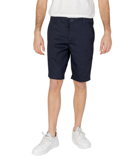 Armani Exchange Blue Cotton Short