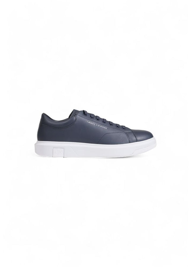 Armani Exchange Blue Leather Sneaker