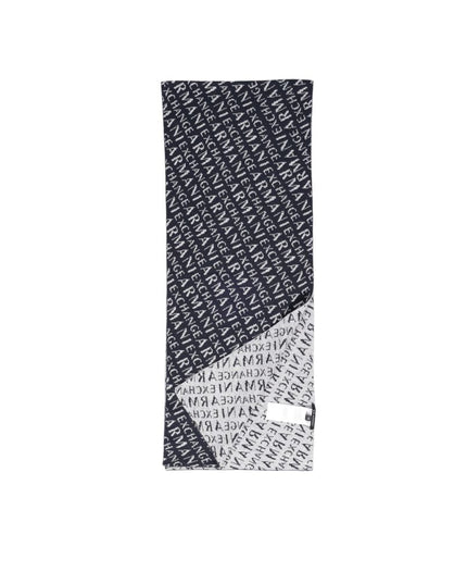 Armani Exchange Blue Polyamide Scarf