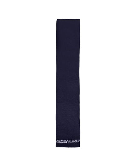 Armani Exchange Blue Polyamide Scarf