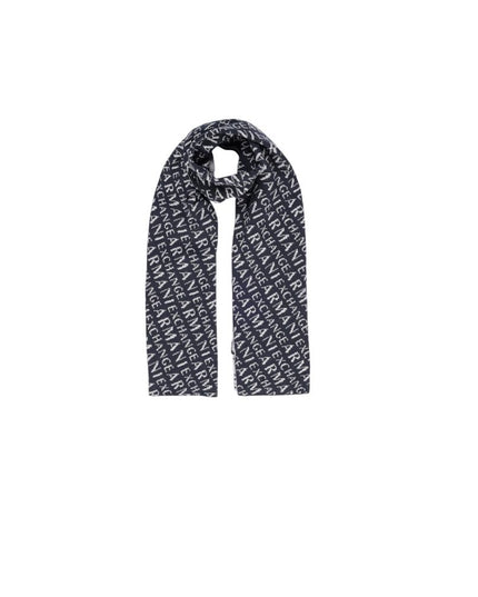 Armani Exchange Blue Polyamide Scarf