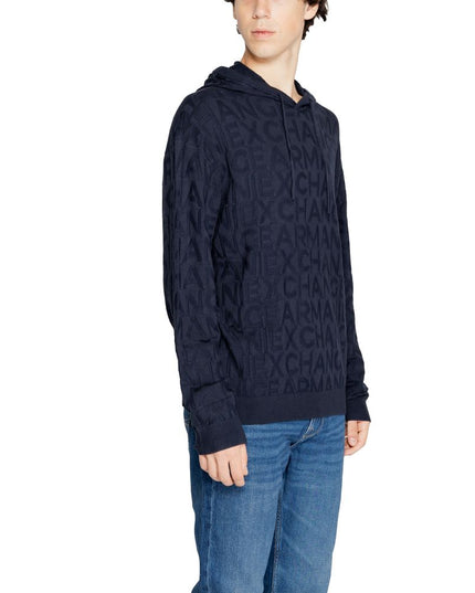 Armani Exchange Blue Viscose T-Shirt