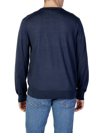 Armani Exchange Blue Wool Sweater