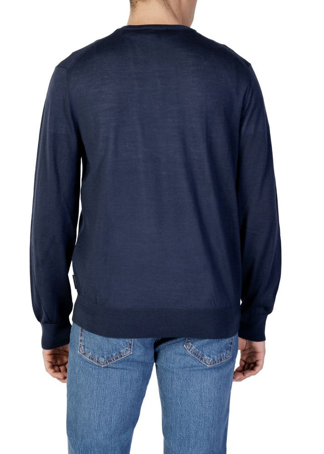 Armani Exchange Blue Wool Sweater