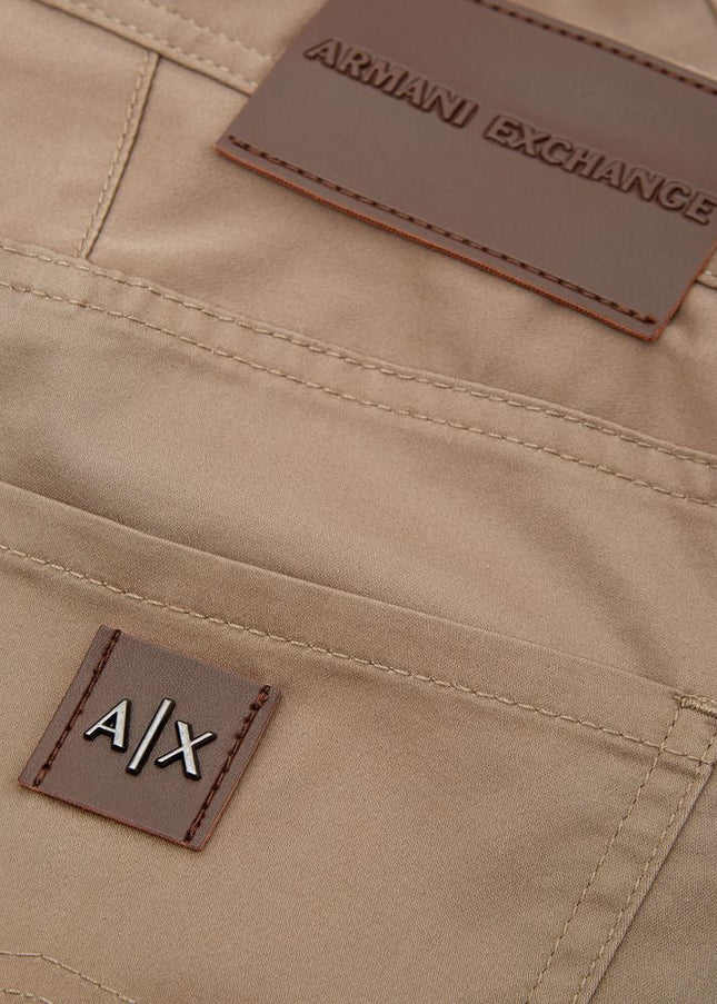 Armani Exchange Brown Cotton Jeans & Pant