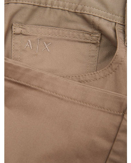 Armani Exchange Brown Cotton Jeans & Pant