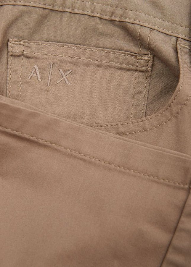 Armani Exchange Brown Cotton Jeans & Pant