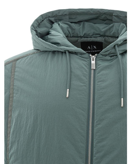 Armani Exchange Chic Green Polyamide Men's Jacket