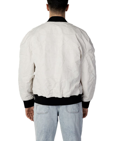 Armani Exchange Cream Polyester Jacket