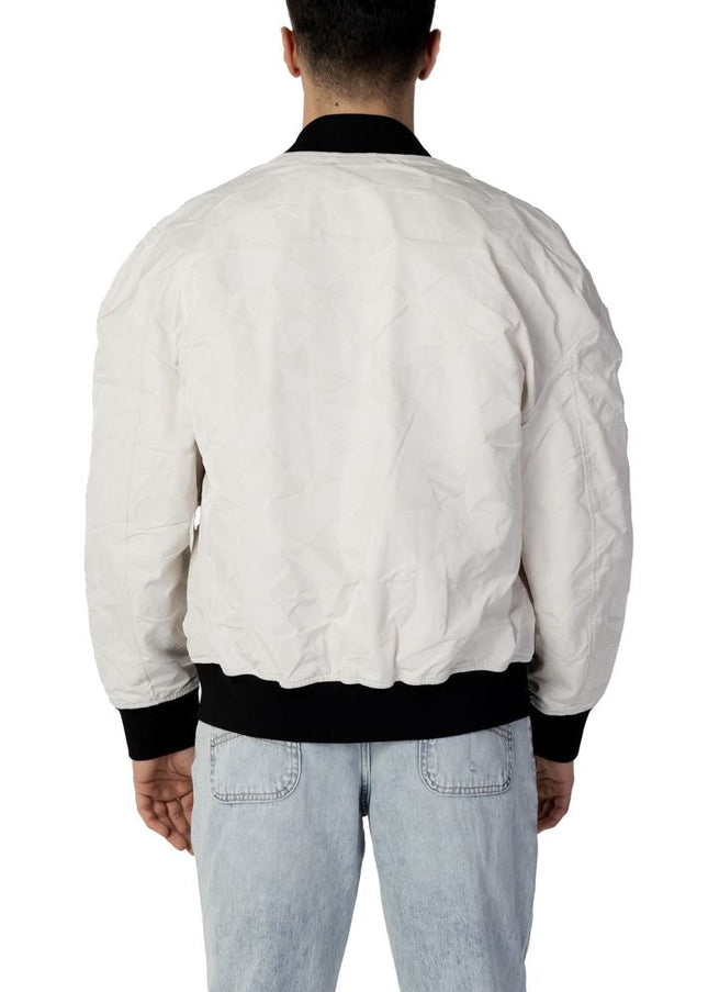 Armani Exchange Cream Polyester Jacket