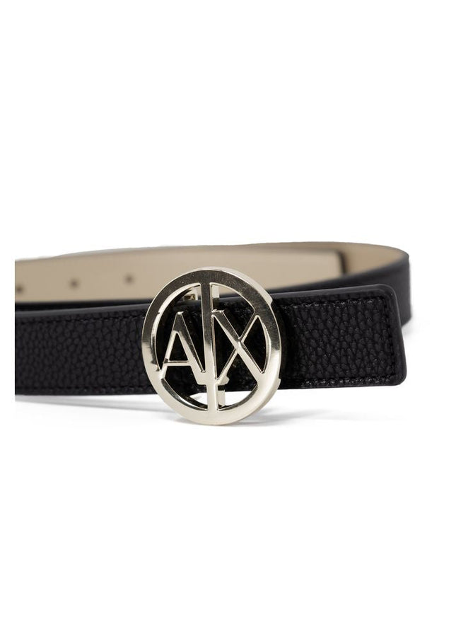 Armani Exchange Gold Polyester Belt