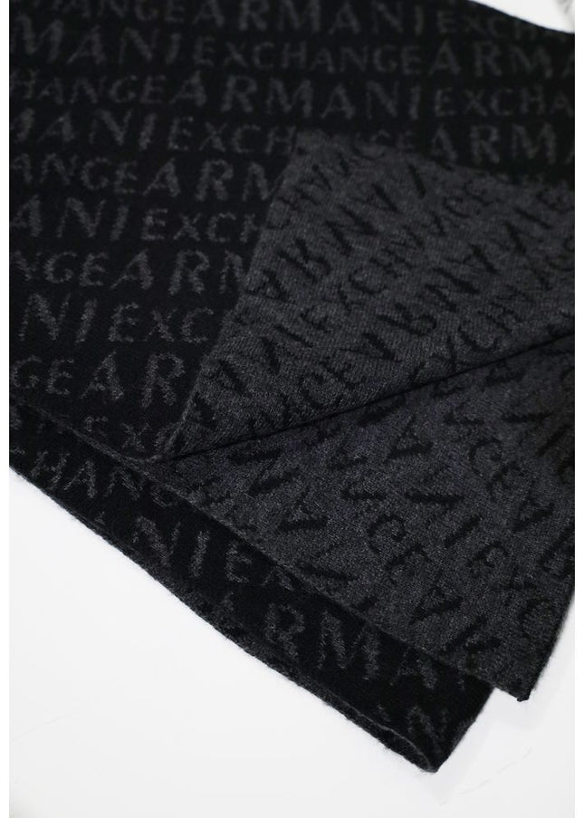 Armani Exchange Gray Polyamide Scarf