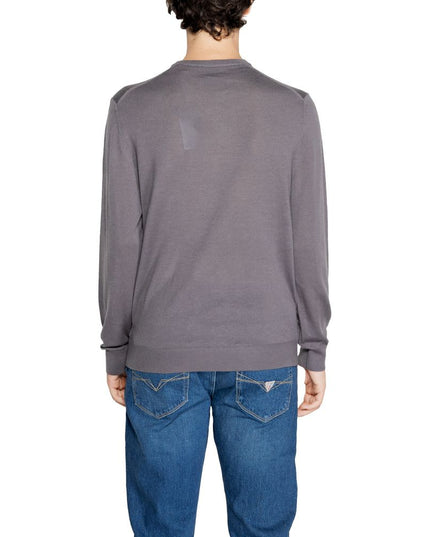 Armani Exchange Gray Wool Sweater