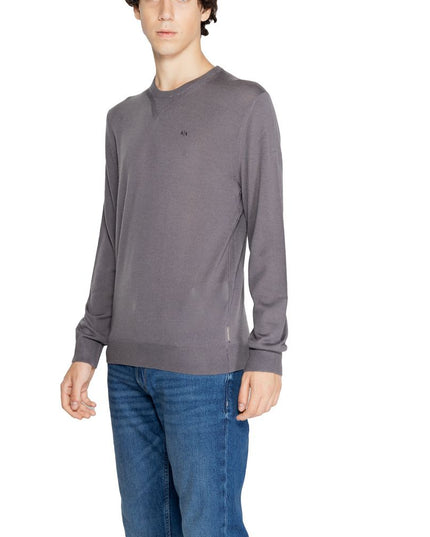 Armani Exchange Gray Wool Sweater