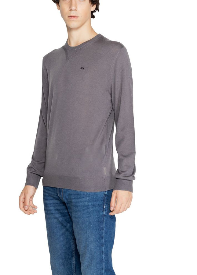 Armani Exchange Gray Wool Sweater