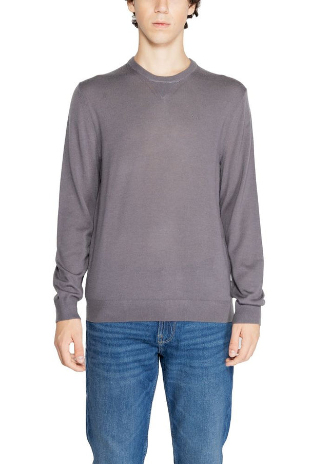 Armani Exchange Gray Wool Sweater