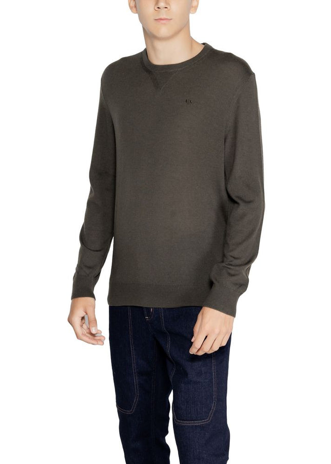 Armani Exchange Green Wool Sweater