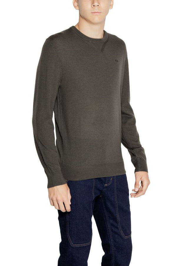 Armani Exchange Green Wool Sweater