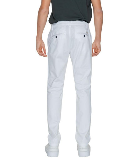 Armani Exchange White Cotton Jeans & Pant