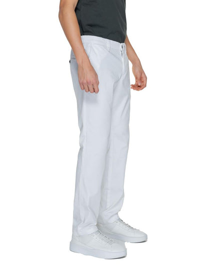 Armani Exchange White Cotton Jeans & Pant