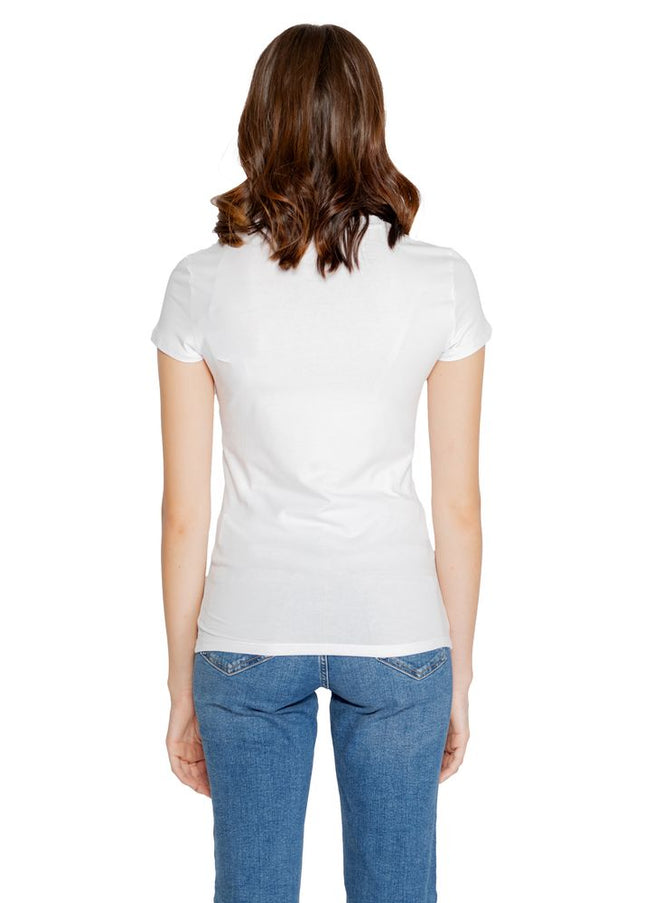 Armani Exchange White Cotton Tops & T-Shirt