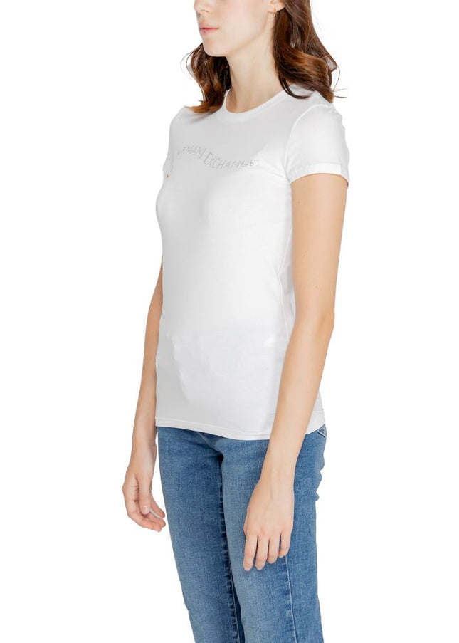 Armani Exchange White Cotton Tops & T-Shirt