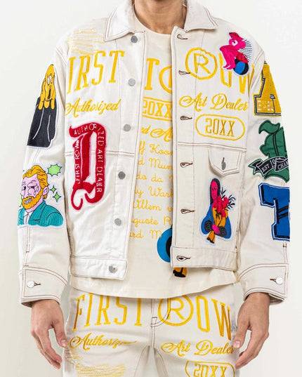 Art Dealer Graphic Nostalgic Fit Trucker Jacket