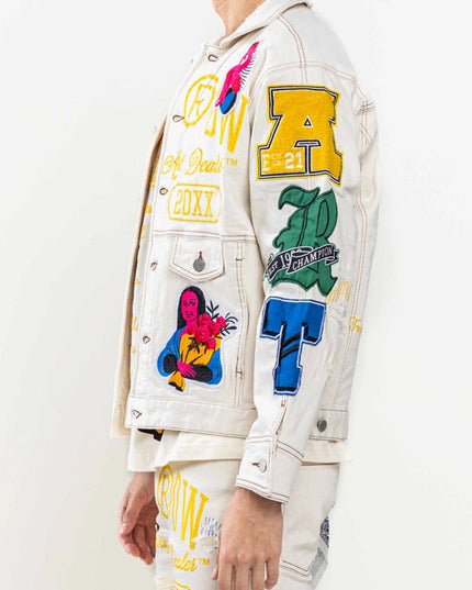 Art Dealer Graphic Nostalgic Fit Trucker Jacket