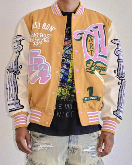 Art League Multi Patches Varsity Jacket Men