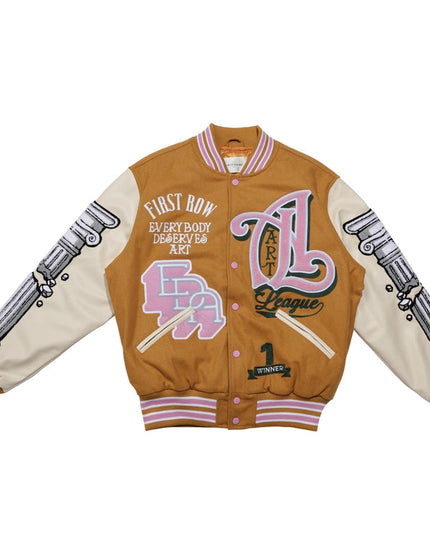 Art League Multi Patches Varsity Jacket Men