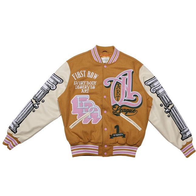 Art League Multi Patches Varsity Jacket Men