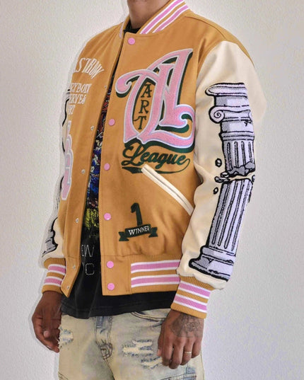 Art League Multi Patches Varsity Jacket Men