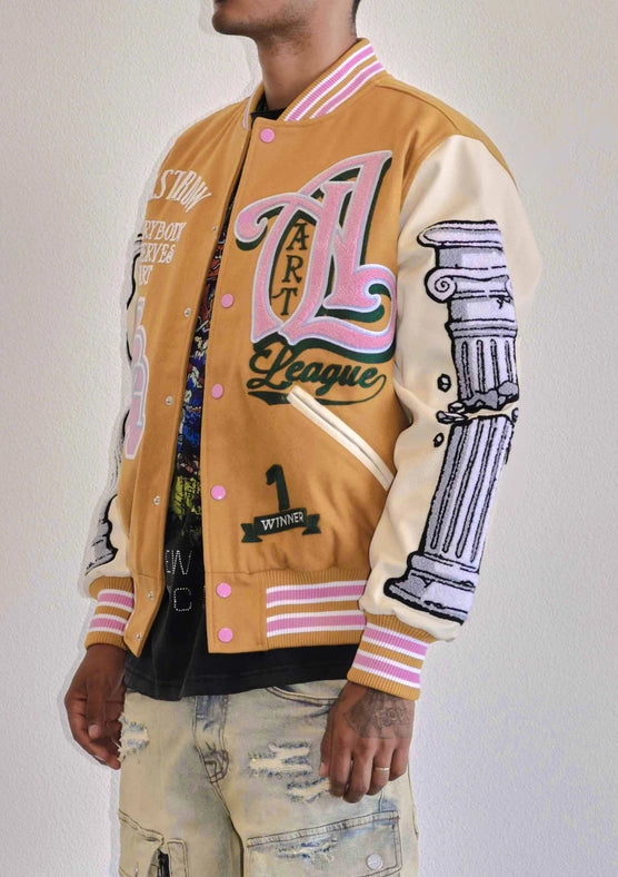 Art League Multi Patches Varsity Jacket Men